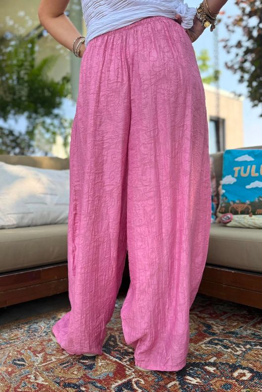 Tasha Damask Bloom Pant Indian Pink